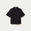 Chemise manches courtes noir femme