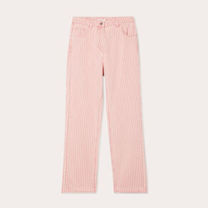 Jeans large rose clair femme