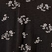 Robe évasée manches courtes noir femme