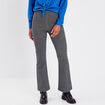 Pantalon bootcut stretch noir femme