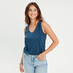 Débardeur sans manches bleu femme