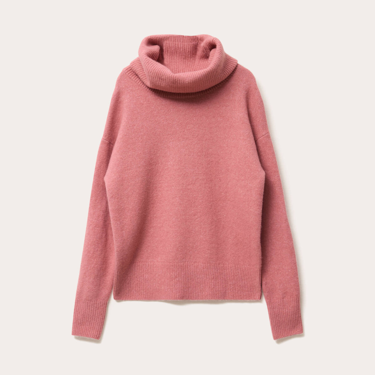 Pull avec col roulé rose femme | Vibs