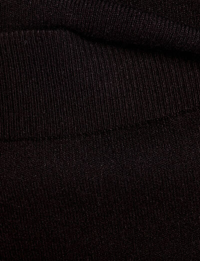 Jupe midi moulante noir femme