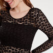 T-shirt manches longues noir femme