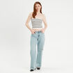Bandeau tricot cropped ecru femme