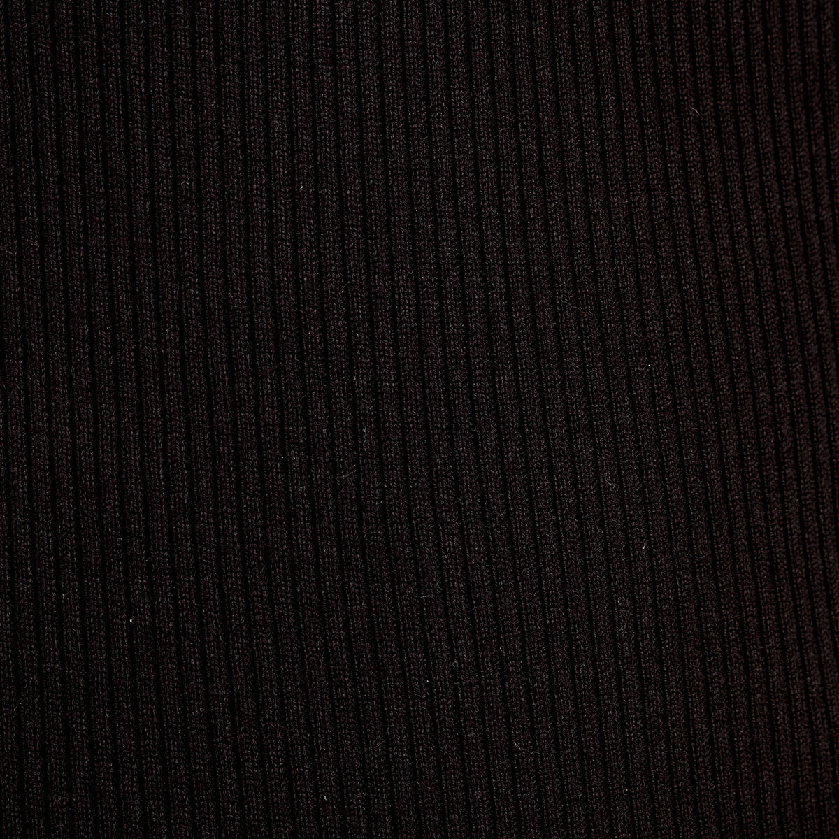 Robe longue moulante côtelée noir femme