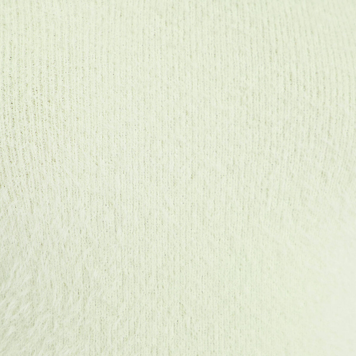 Pull ajust&eacute; col bardot manches longues vert pastel femme