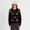 Pull manches longues noir femme