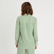 Chemise manches longues vert fluo femme