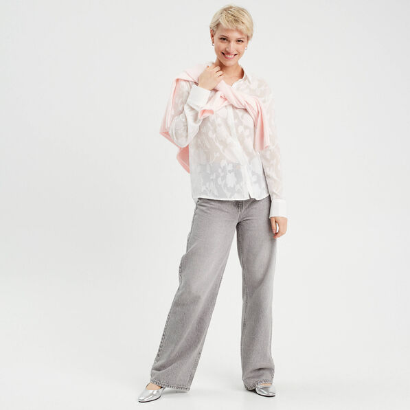 chemise brodee ecru femme Chemise brodée ecru femme
