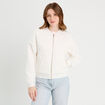 Veste matelassée zippée blanc femme