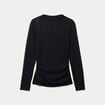 Top ajust&eacute; col montant dentelle noir femme