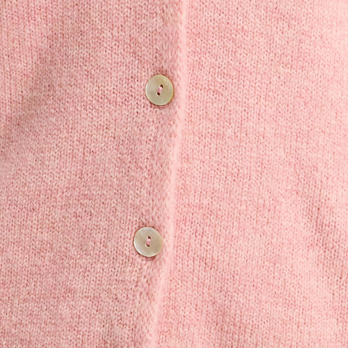 Gilet manches longues rose pastel femme