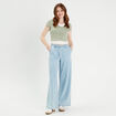T-shirt 2-en-1 vert pastel femme