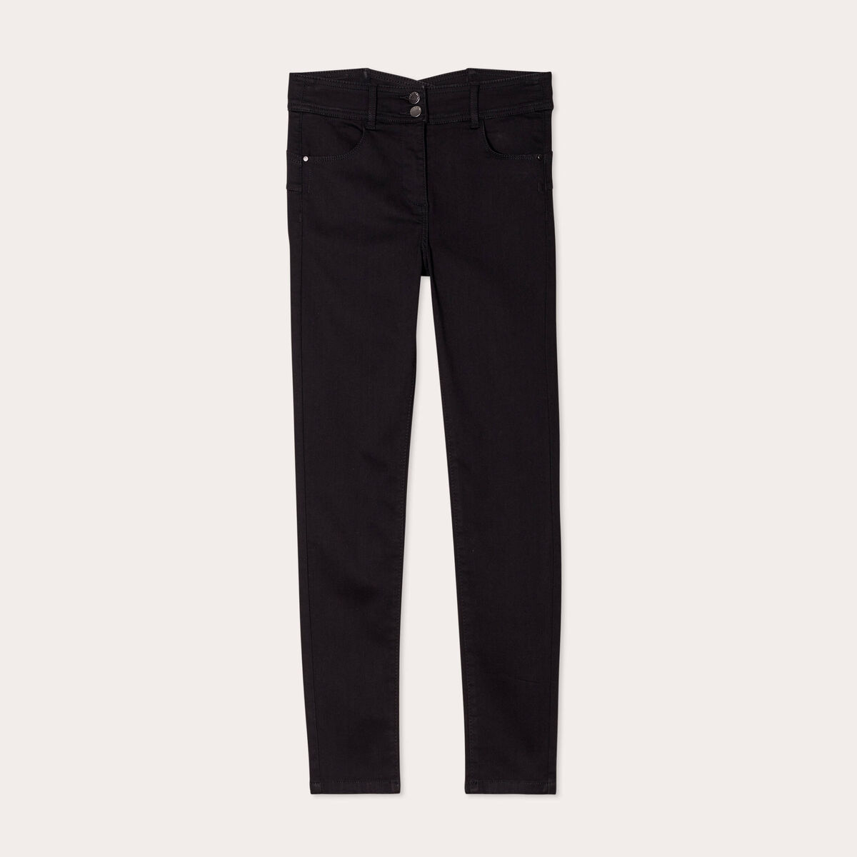 Jeans slim push-up denim noir femme