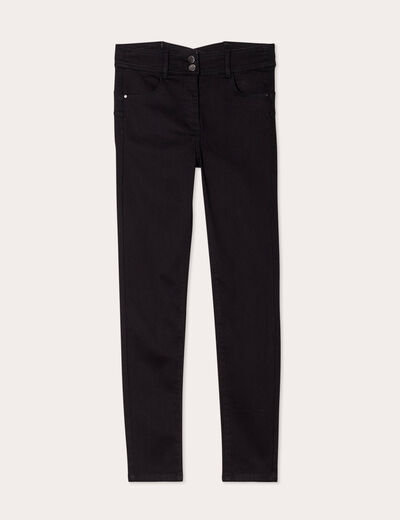 Jeans slim push-up denim noir femme