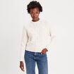 Pull d&eacute;tails bijoux ivoire femme