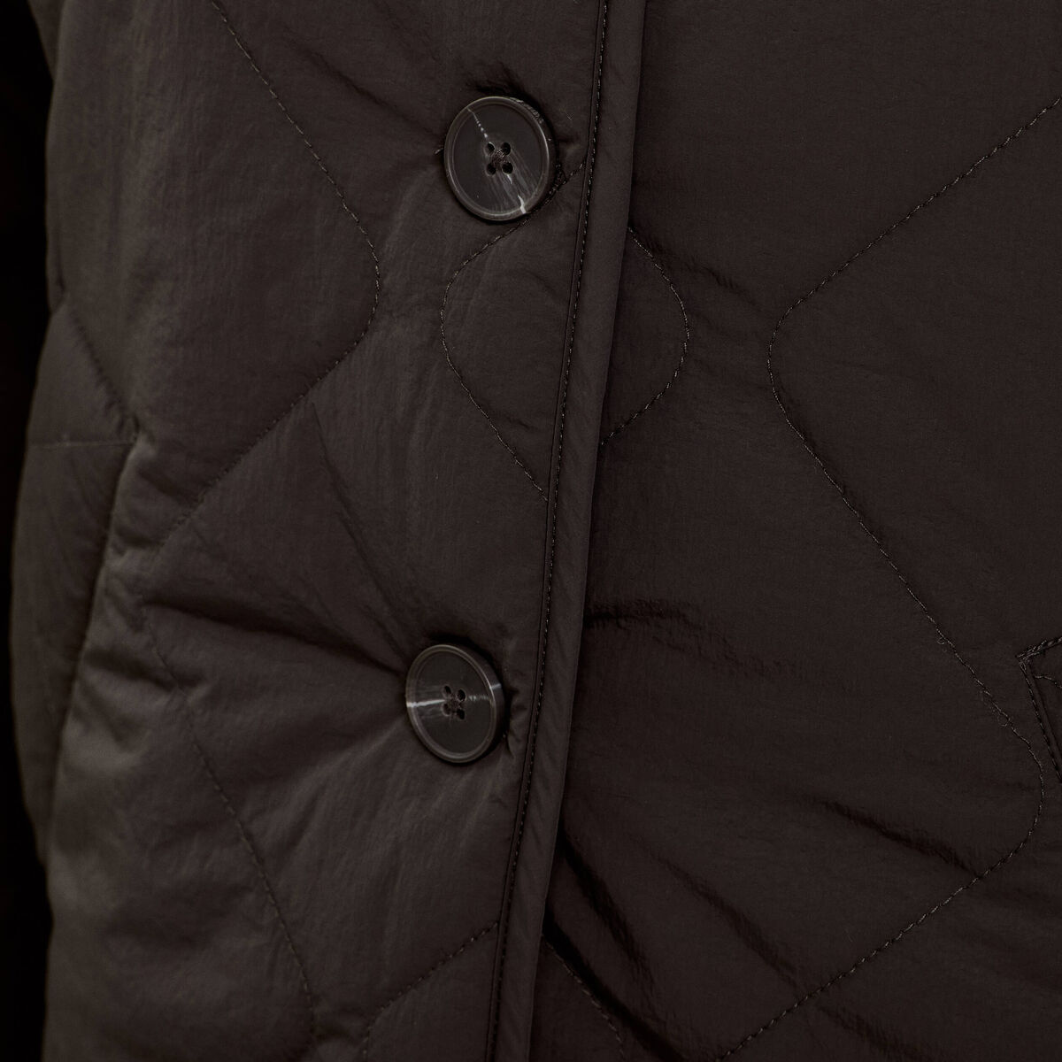 Veste matelass&eacute;e bleu marine femme