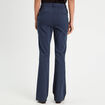 Pantalon bootcut &agrave; pont bleu marine femme