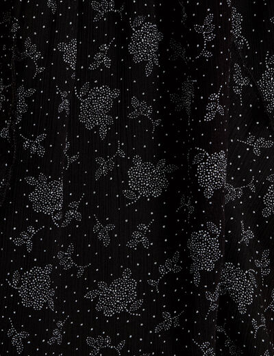 Jupon &eacute;vas&eacute; longueur 3/4 en voile noir femme