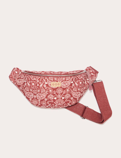 Sac banane rouge foncé femme