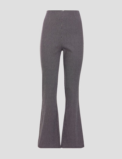 Pantalon bootcut stretch noir femme