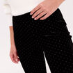 Pantalon bootcut en velours noir femme