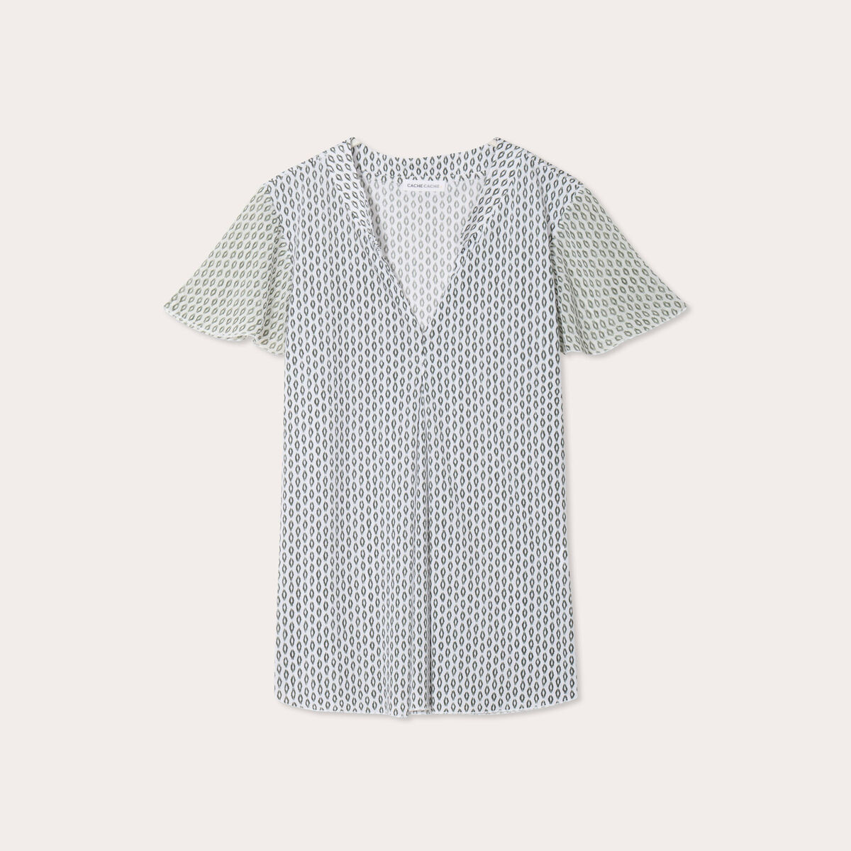 Blouse Fanny - manches courtes noir femme