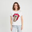 T-shirt The Rolling Stones blanc femme
