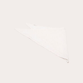 Foulard triangle broderie blanc femme
