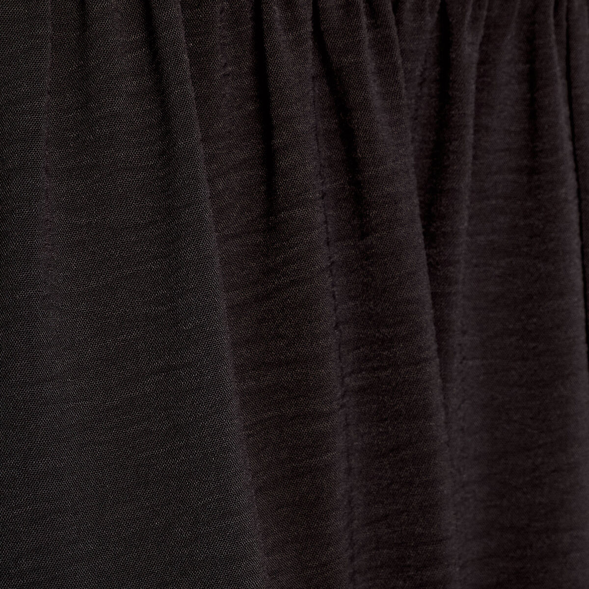 Robe longue effet 2-en-1 noir femme