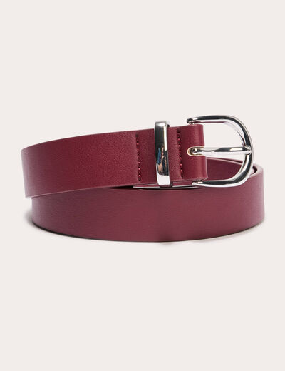 Ceinture bordeaux femme