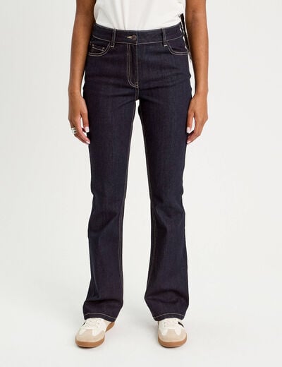 Jeans flare denim brut femme