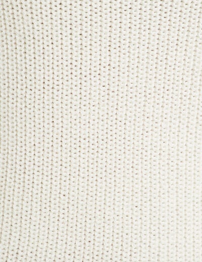Pull avec boutons épaules ecru femme