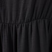 Robe longue évasée bretelles noir femme