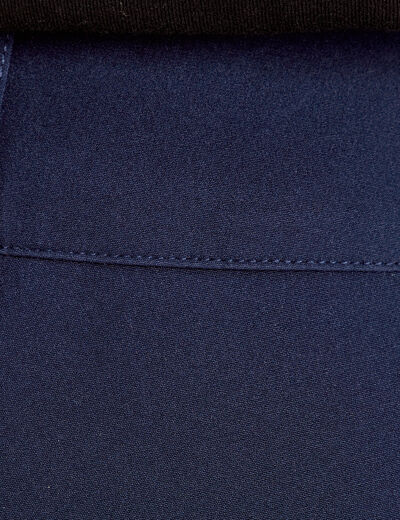 Pantalon flare bleu marine femme