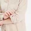 Chemise manches longues contenant du lin sable femme