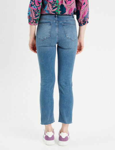 Jeans flare 7/8ème denim double stone femme