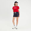 T-shirt manches courtes rouge femme