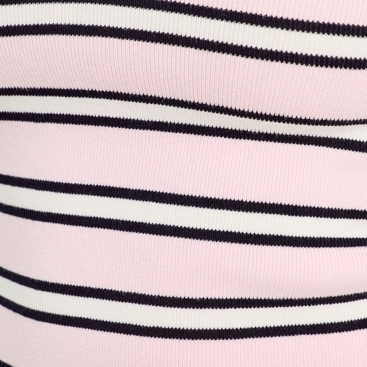 Pull manches courtes col polo rose femme