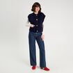 Gilet sans manches bleu marine femme