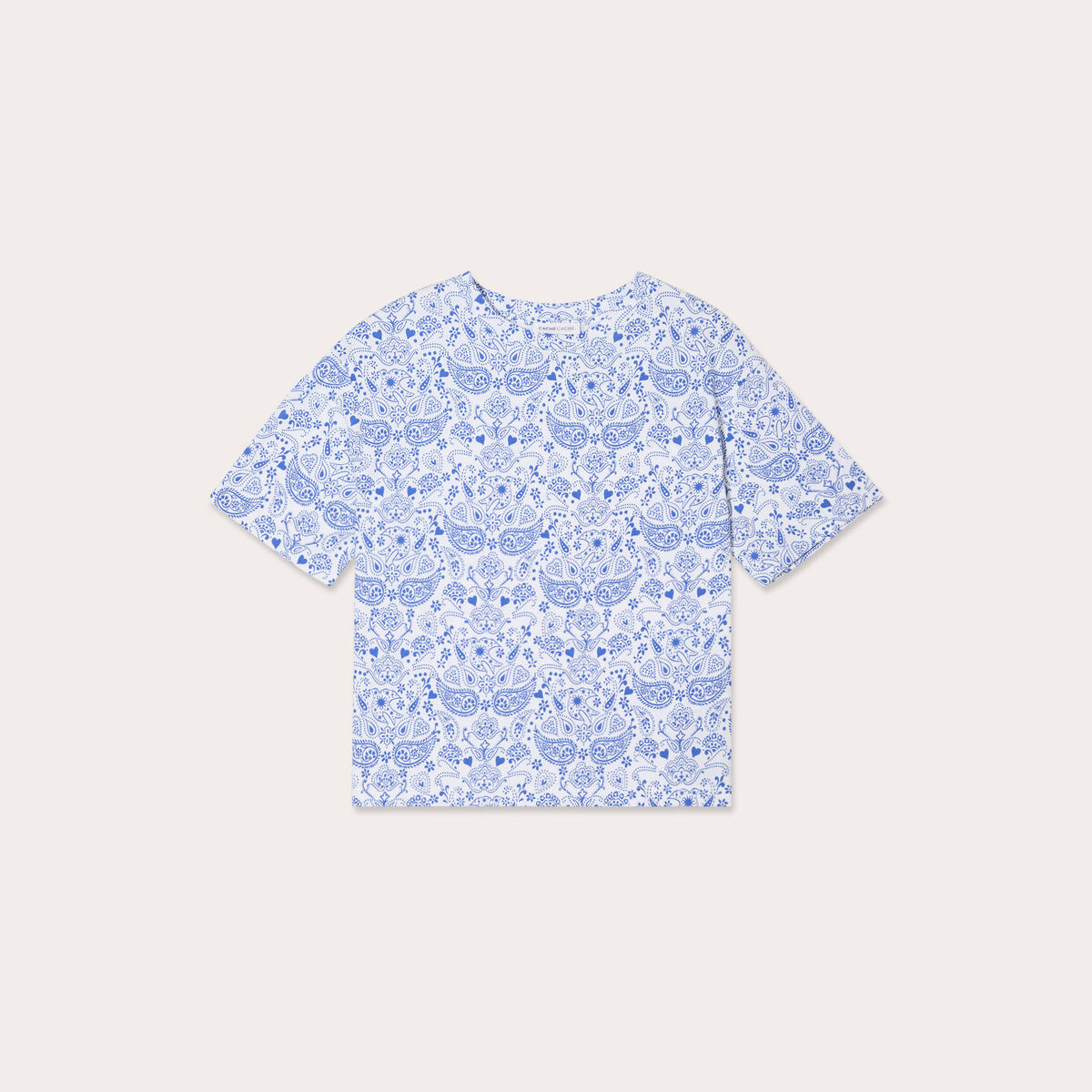 T-shirt manches courtes blanc femme