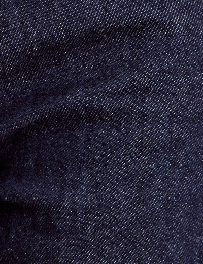 Jeans droit à revers denim brut femme