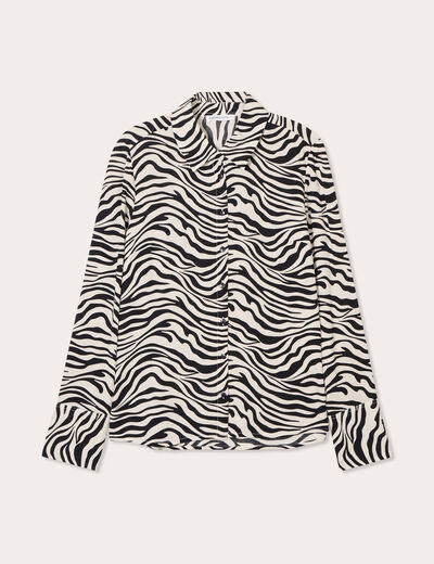 Chemise manches longues blanc femme