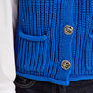 Gilet sans manches bleu electrique femme