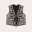 Gilet sans manches matelassé noir femme