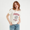 T-shirt manches courtes ecru femme