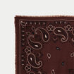 Foulard marron fonc&eacute; femme