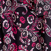 Robe droite manches 3/4 noir femme