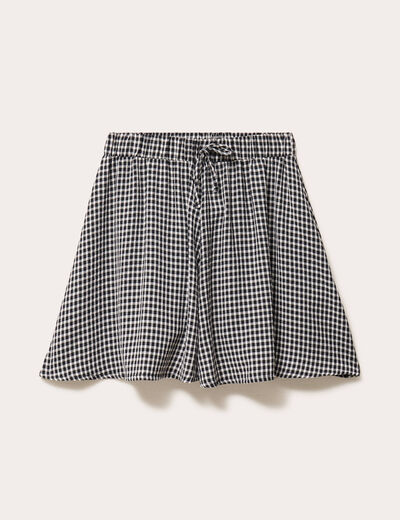 short flare taille standard noir femme